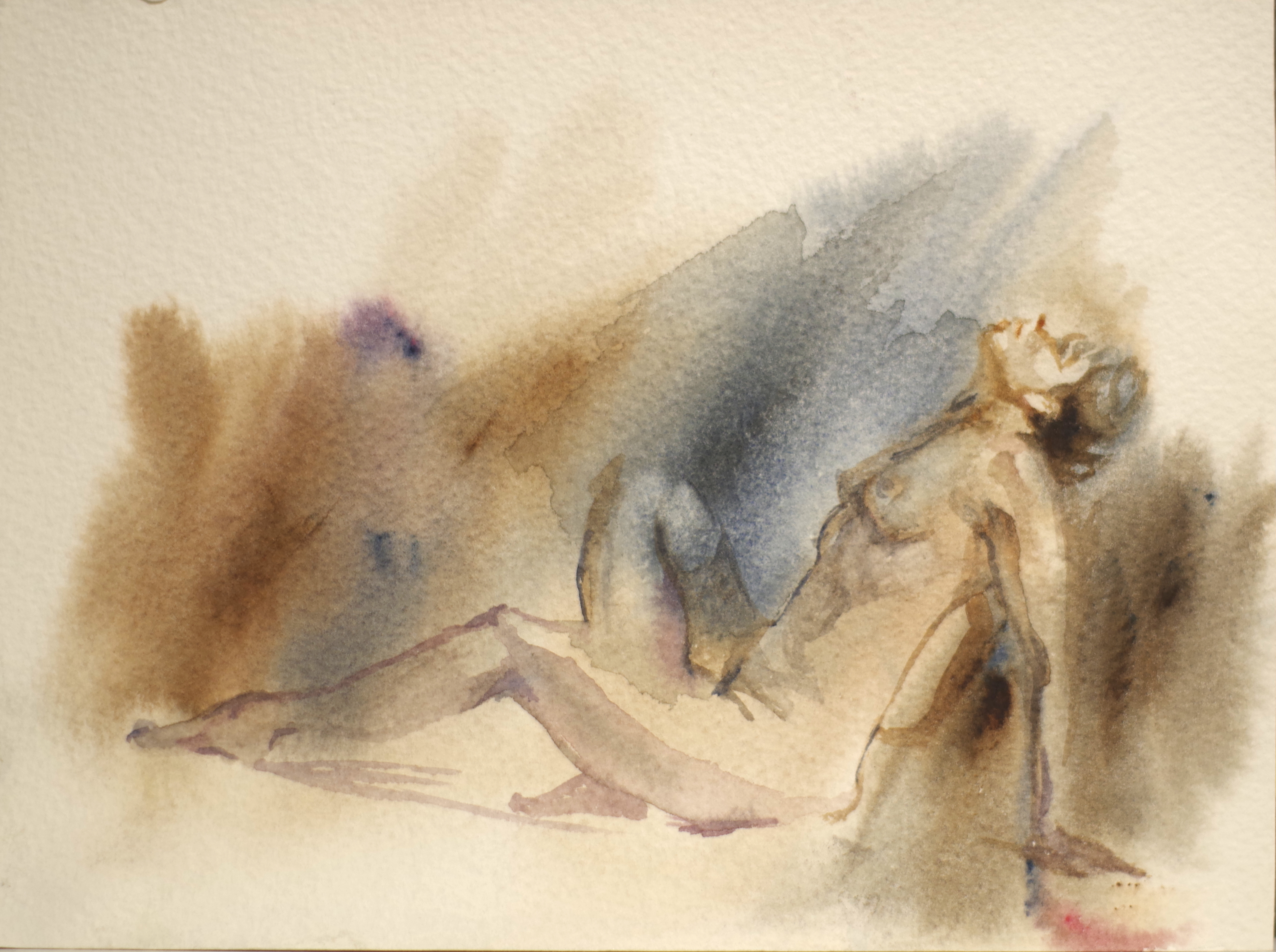 Waking 2 (watercolor, 15x20)