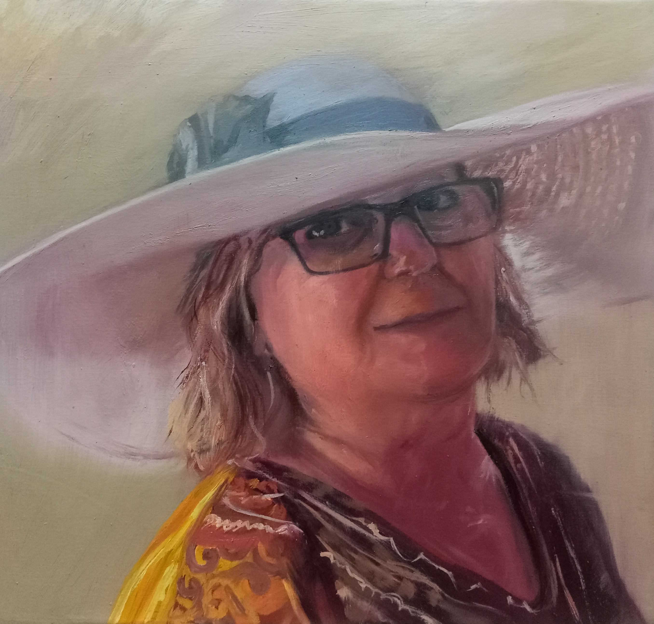 Isabel (50x50, oil on canvas), sold
