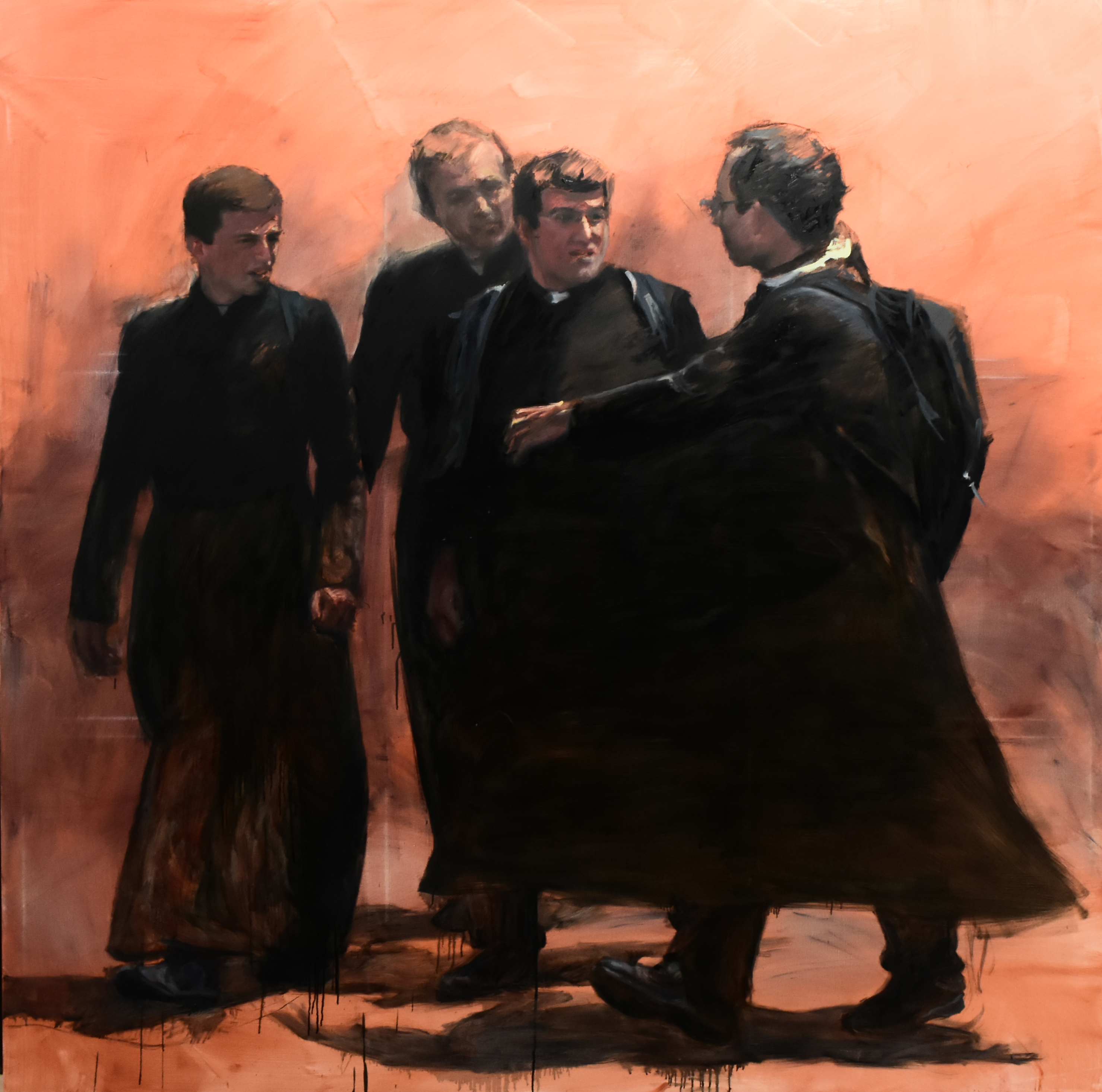 Los últimos del Concilio (óleo sobre lienzo, 195x195)