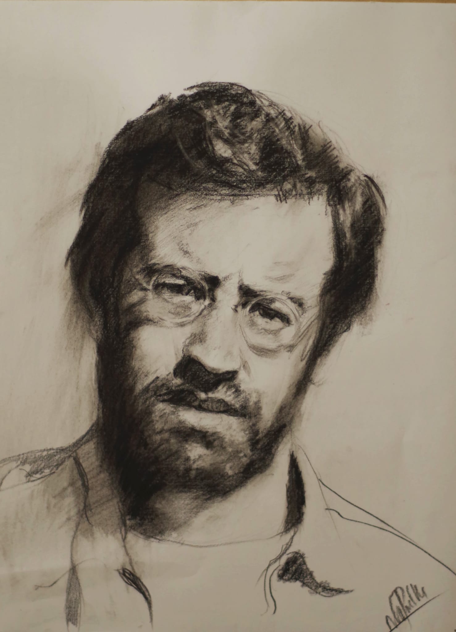 Paco Casariego (graphite, 42x29), sold 