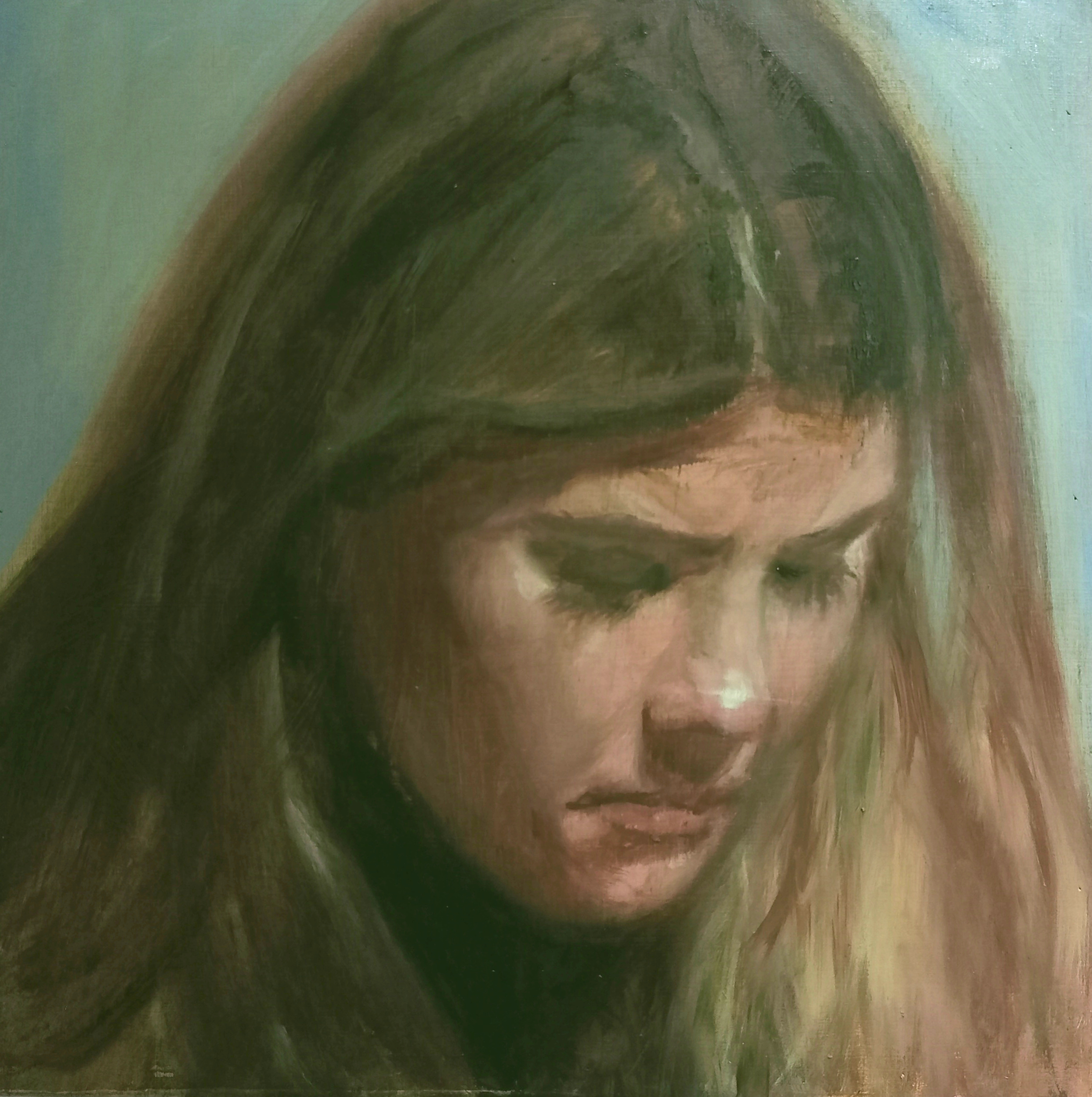 Winter portrait 3 (oil on panel, 30 x 30)