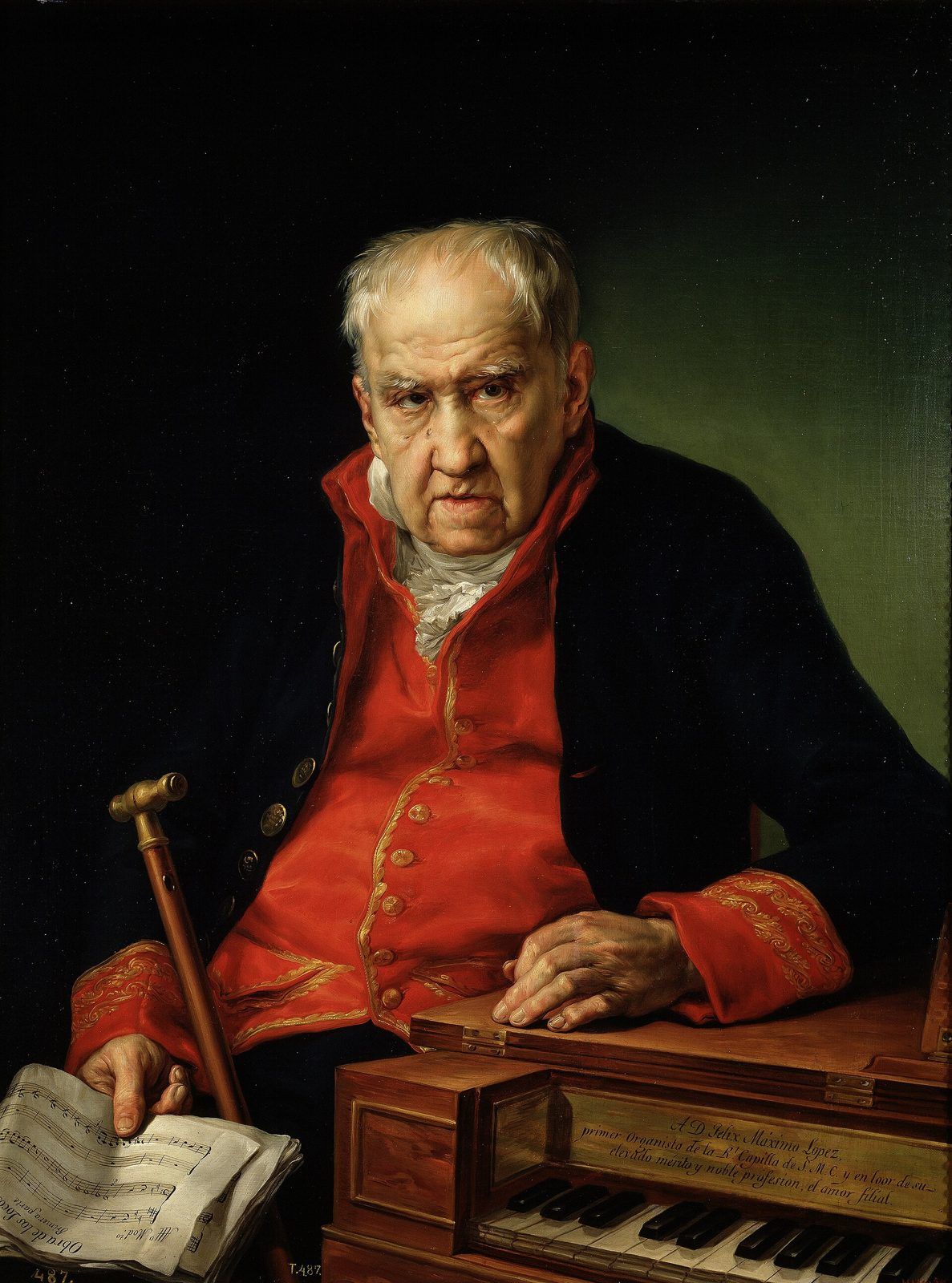 Félix Máximo López, primer organista de la Real Capilla, Vicente López Portaña, 1820