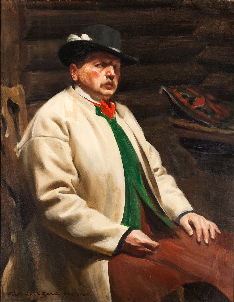 Autorretrato, Anders Zorn, 1907