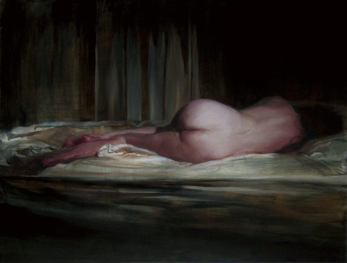 Urania, óleo de la serie Desnudos